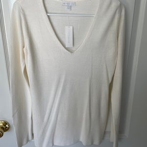 Cream long sleeve sweater NWT